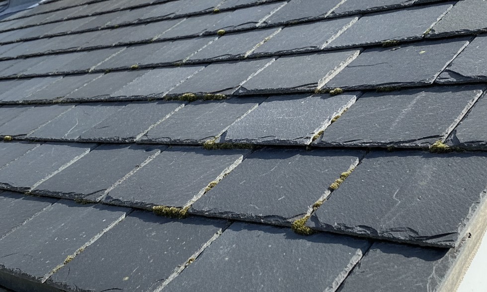 平板スレート屋根の画像